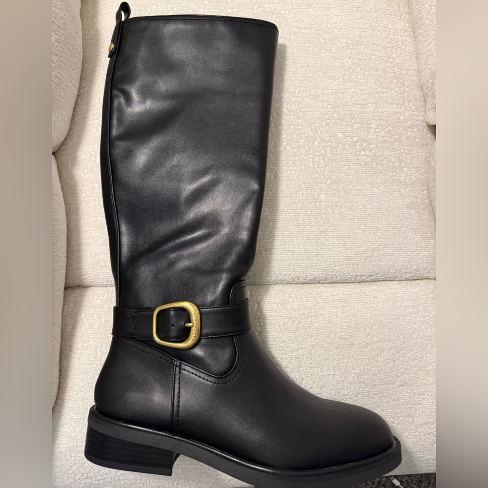 Vince Camuto black Leather Boots brand new